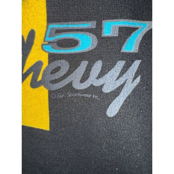 Vintage 57 Chevy Shirt Hot Rod Greaser 1957 Chevrolet Bel Air - Picture 2 of 4